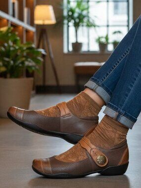 Taos "Bravo" Mary Jane Leather Flats